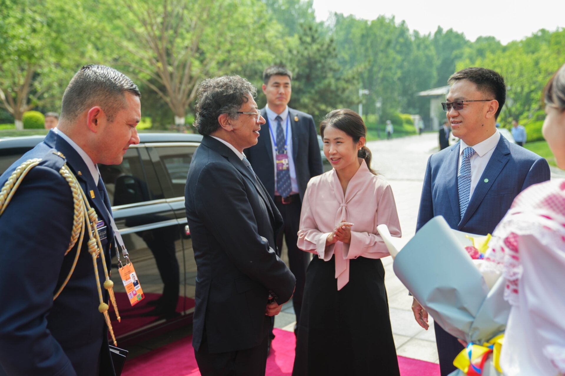 El presidente Gustavo Petro estuvo visitando las instalaciones de Huawei en China