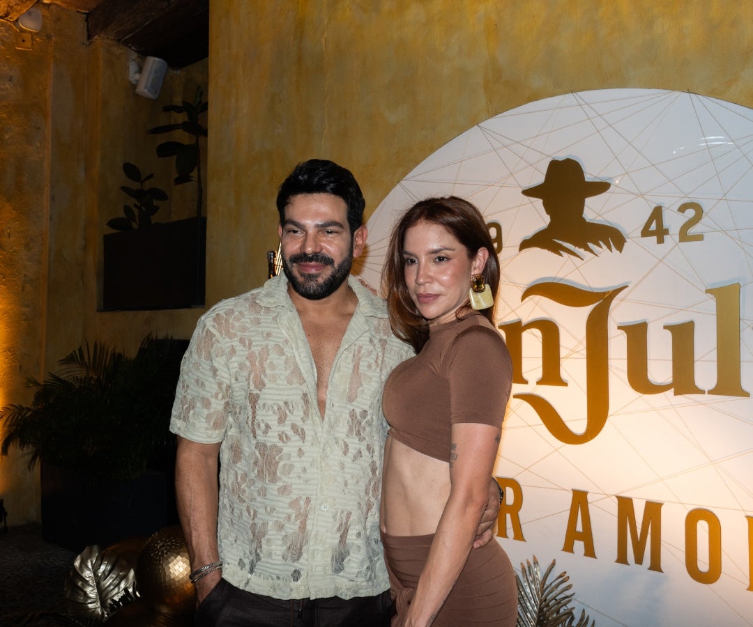 Ruben Duque, estilista y emprendedor; y Valentina Lizcano, actriz, entre los asistentes al evento.