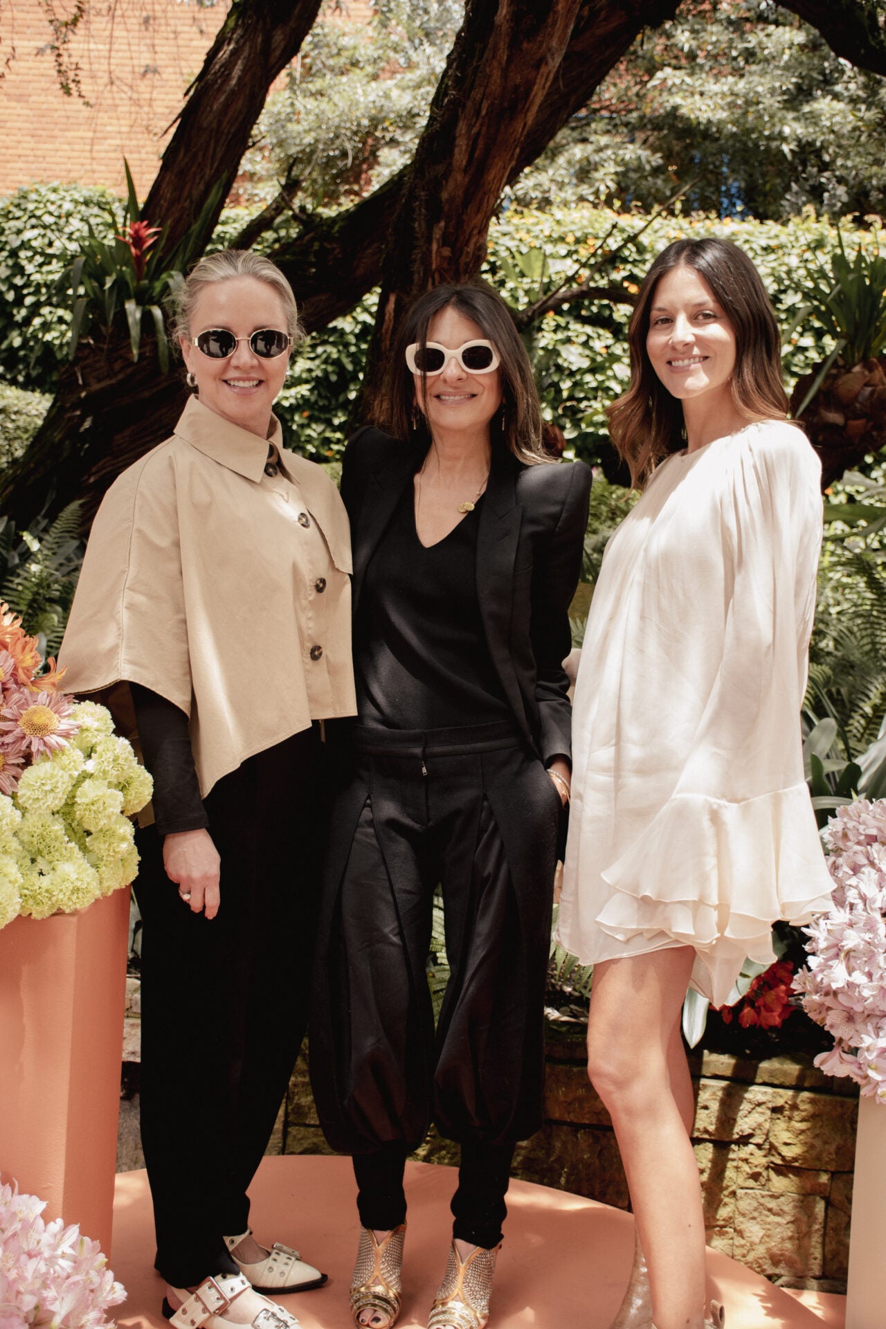 Johanna Triana; Ginna Yepes; y Jazmín Matuk, empresarias y clientes de marca.