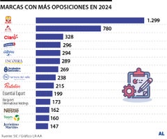 Marcas con más oposiciones en 2024