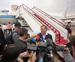 Gustavo Petro, presidente de Colombia, terminó su gira por China