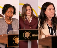 Lisneider Hinestroza Cuesta, Lina Marcela Escobar Martínez y Myriam Carolina Martínez Cárdenas, candidatas para magistrada de la Corte Constitucional