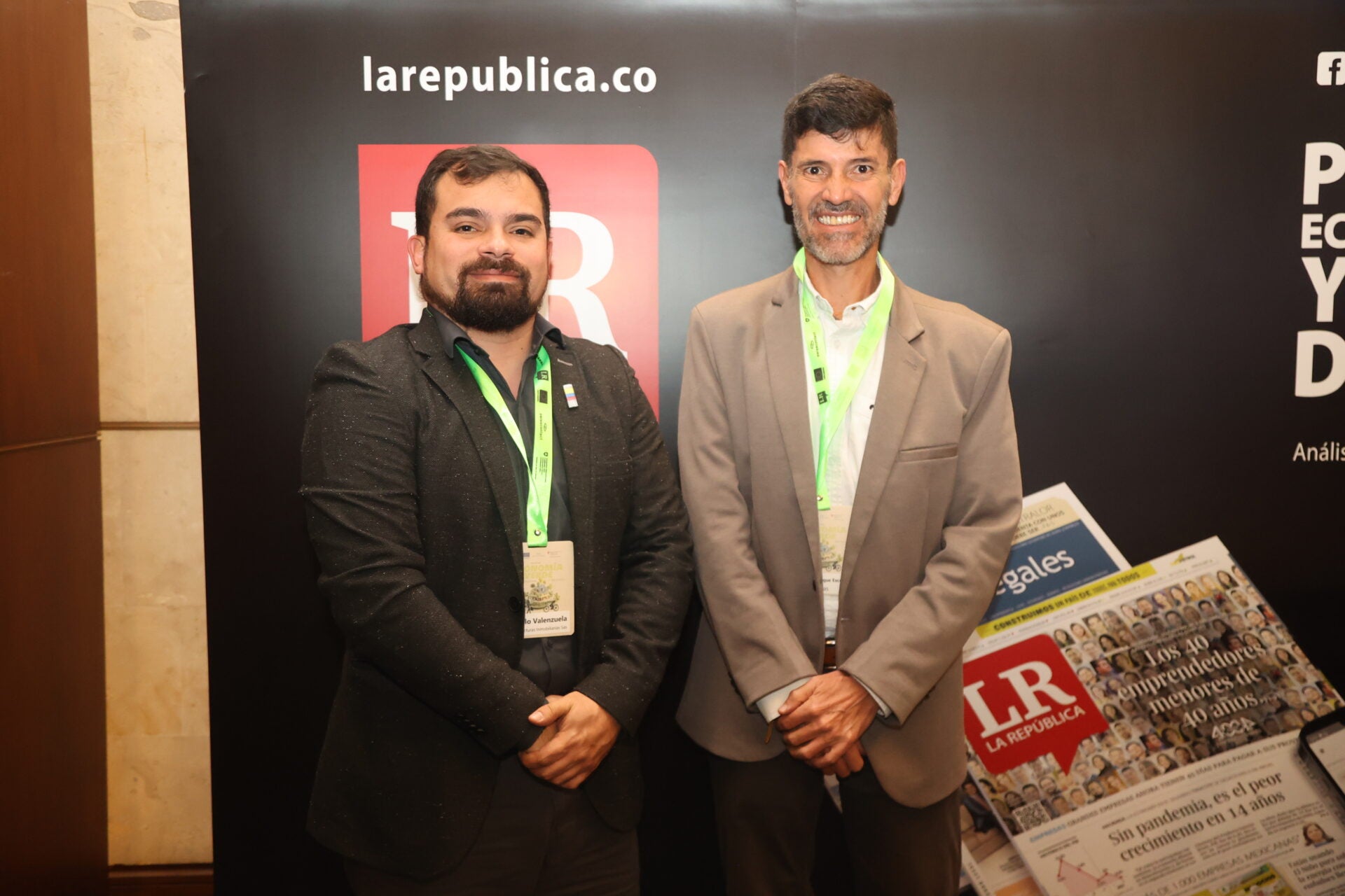 Camilo Valenzuela, sostenibilidad de EI Estructuras Inmobiliarias; e Iván Duque, gerente de Pagas.