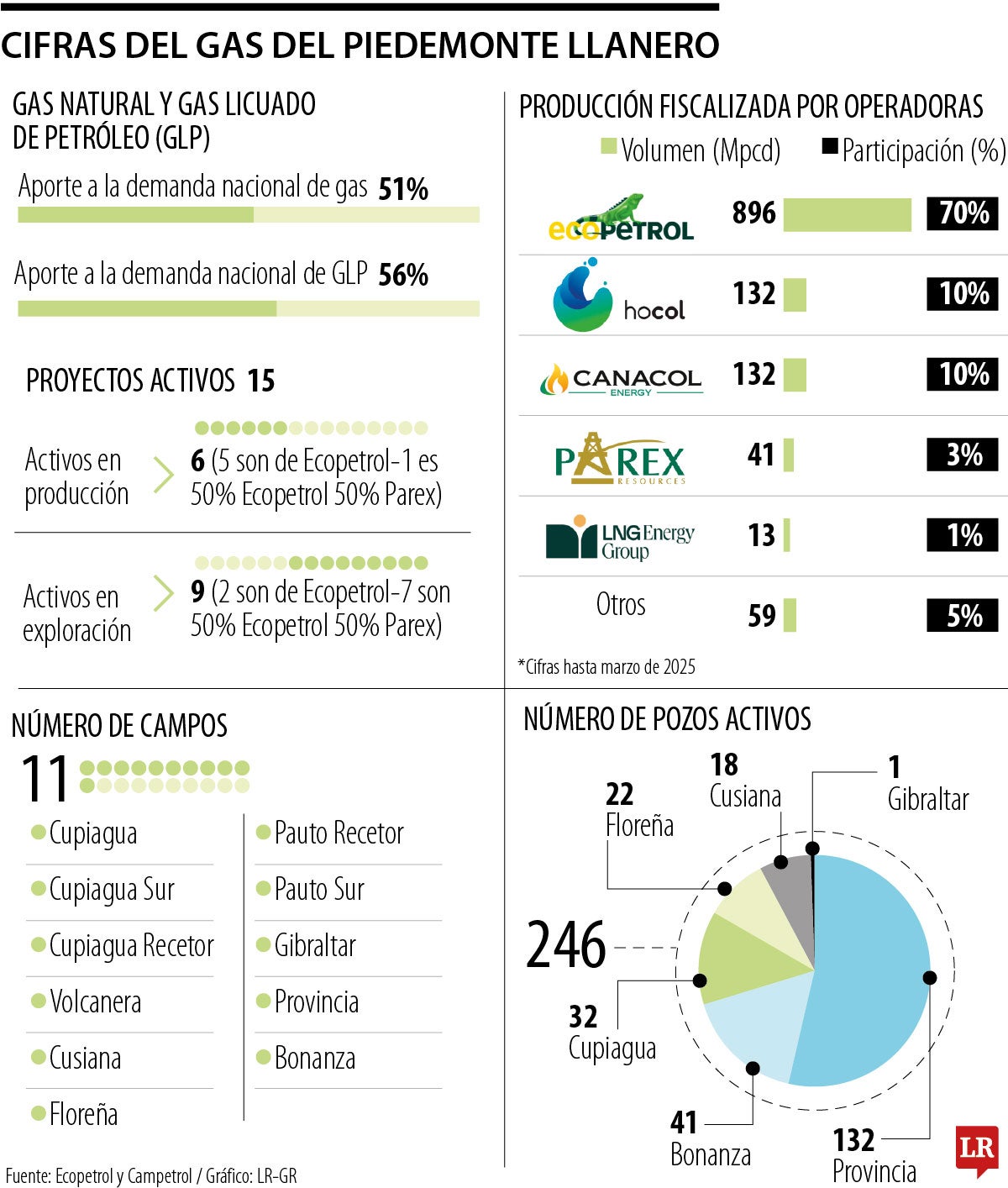 Aporte del Piedemonte llanero a la oferta de gas