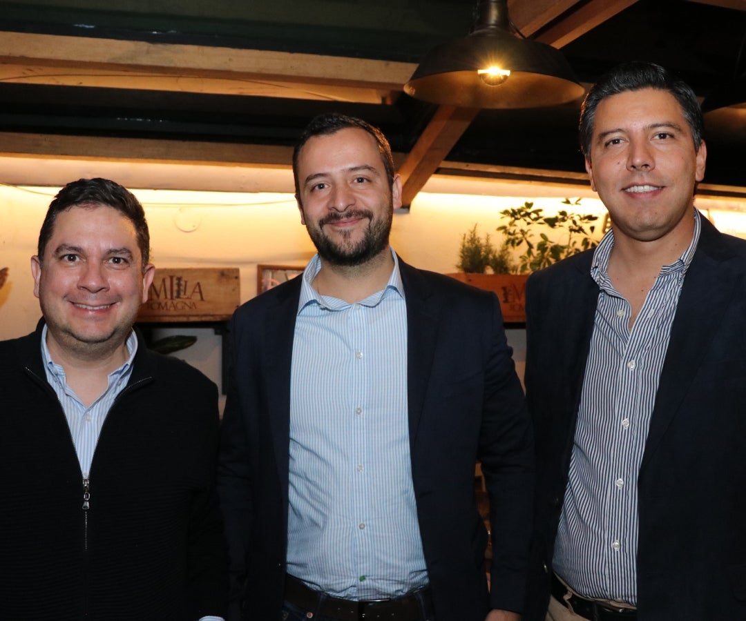 Esteban Velasco, confundador y CEO de Sempli; David Sánchez, cofundador y CFO en VAL Logistics; y Camilo Rengifo, CEO en Inversiones TW SAS.