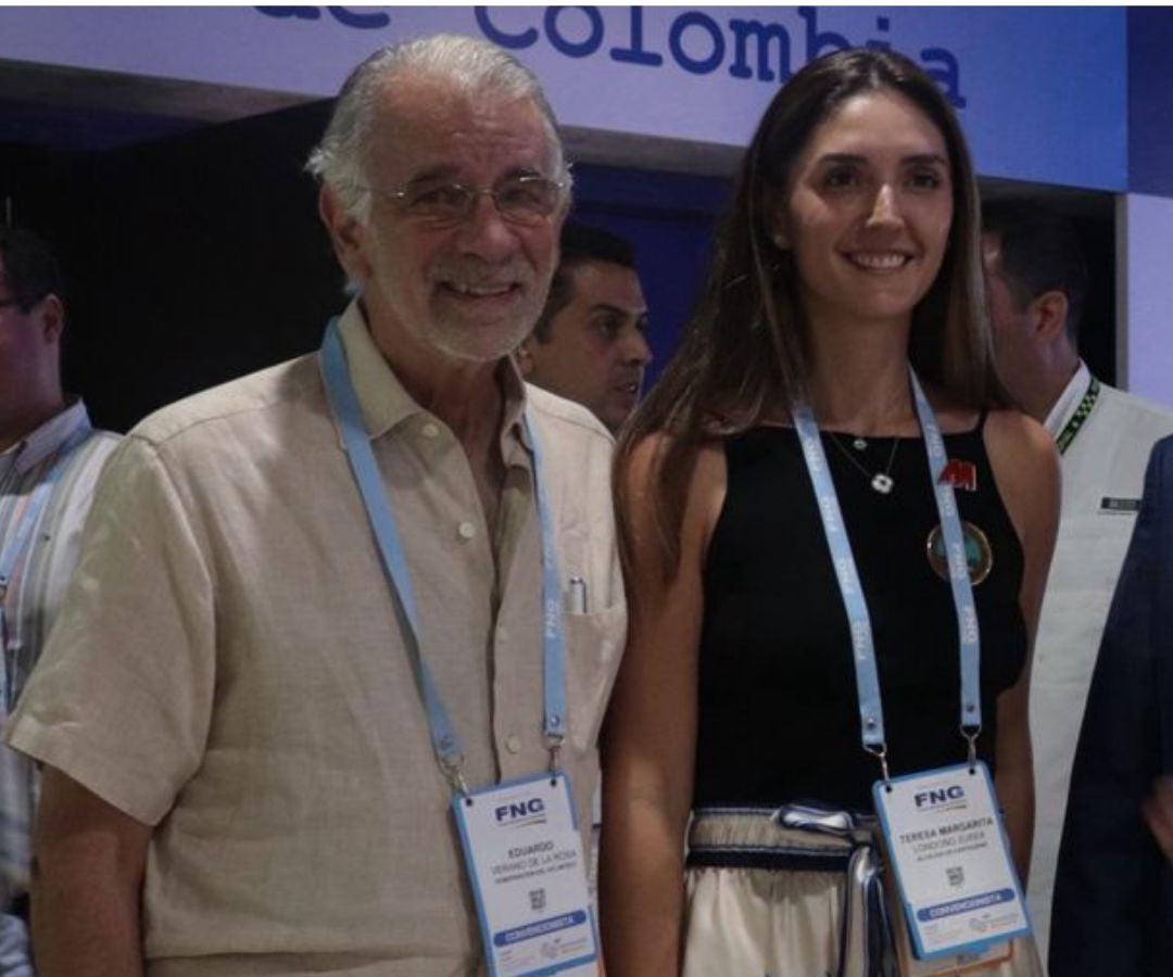 Eduardo Verano de la Rosa, gobernador del Atlántico; y Teresa Margarita Londoño Zurek, secretaria de Turismo de Cartagena.