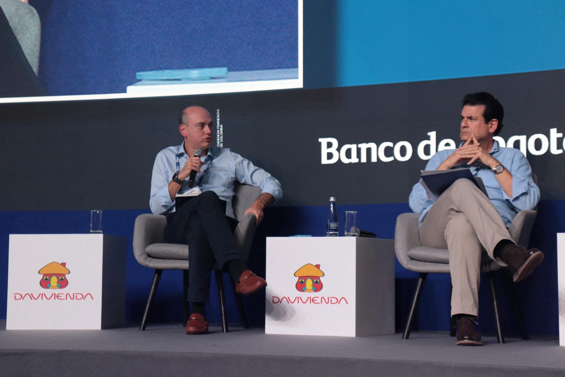 José Ignacio López, pdte Anif, y Luis Sarmiento Angulo, pdte de la Junta Directiva del Grupo Aval 