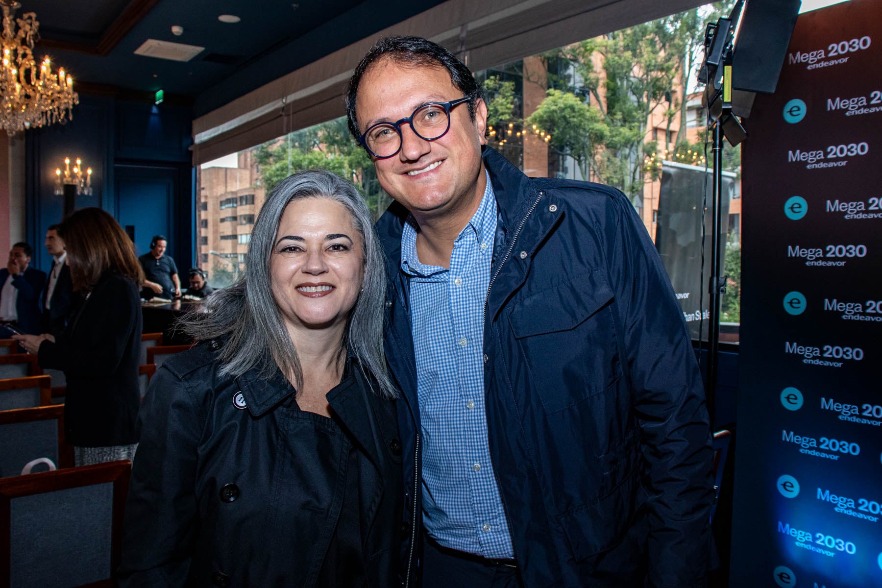 Ximena Zuluaga, presidente y country managing partner en EY Colombia; y Juan David Castaño, vicepresidente de fortalecimiento empresarial en la Cámara de Comercio de Bogotá.