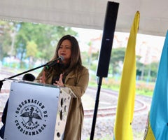 Ministra de Transporte, María Fernanda Rojas.