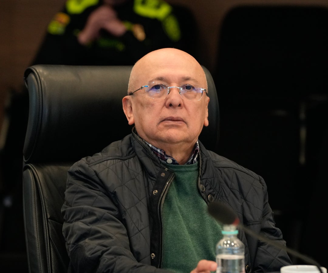 El ministro de Justicia (e), Eduardo Montealegre, en un consejo de seguridad El ministro de Justicia (e), Eduardo Montealegre, en un consejo de seguridad
