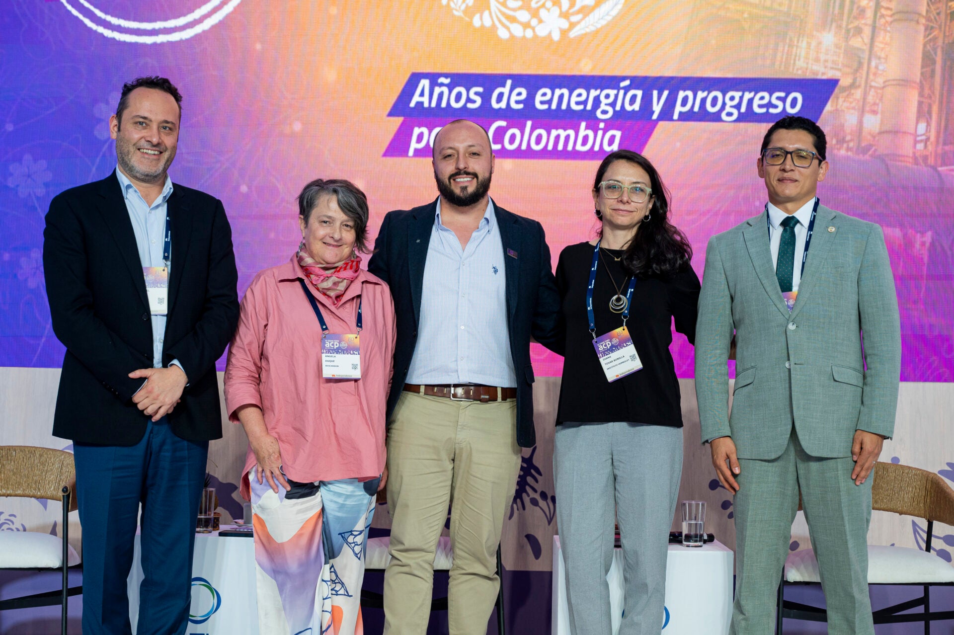 Santiago Martínez, director de sostenibilidad de GeoPark; Guillermo Koutoudjian, experto en geopolítica y energía; Pablo Ferragut, director gerente de Arpel; y Gustavo Loforte, socio y director asociado de BCG.