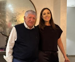 Sandra Vélez y su padre, William Vélez