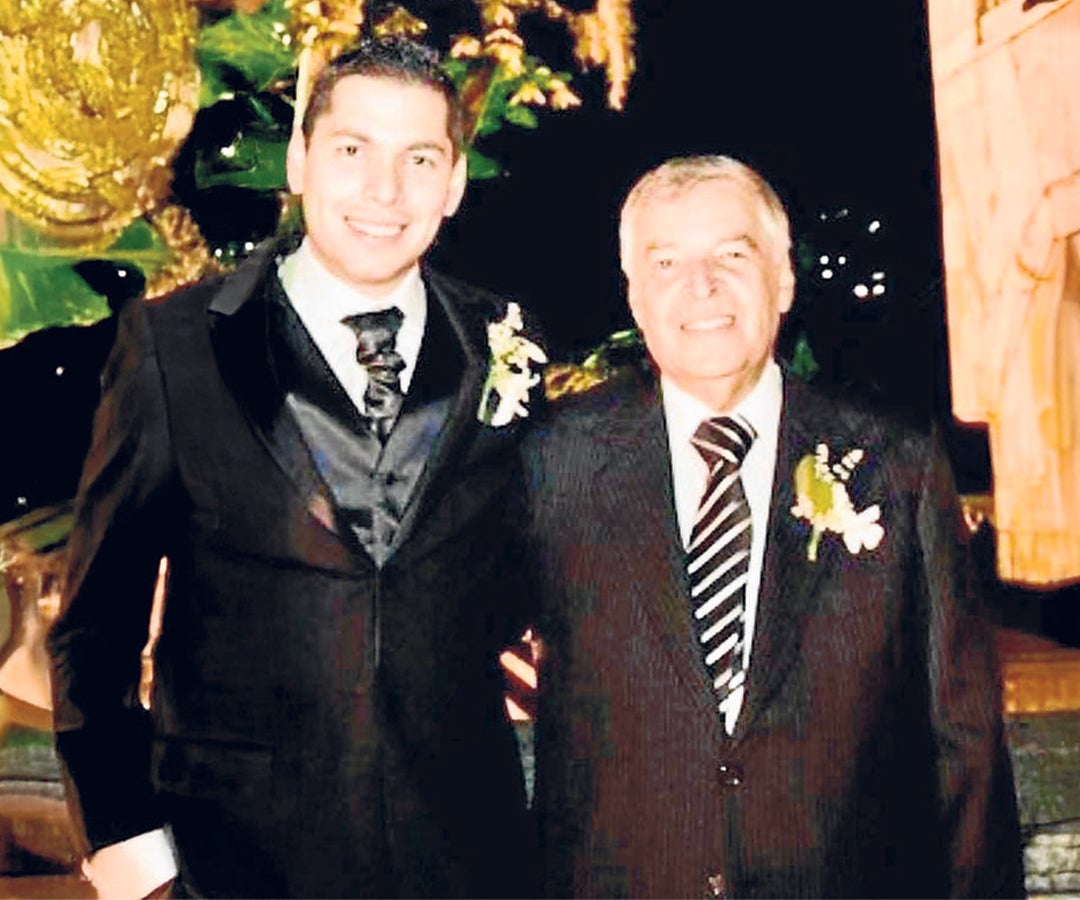 Hugo Zurek y su padre Hugo Jaime Zurek, ambos gerentes de compañías