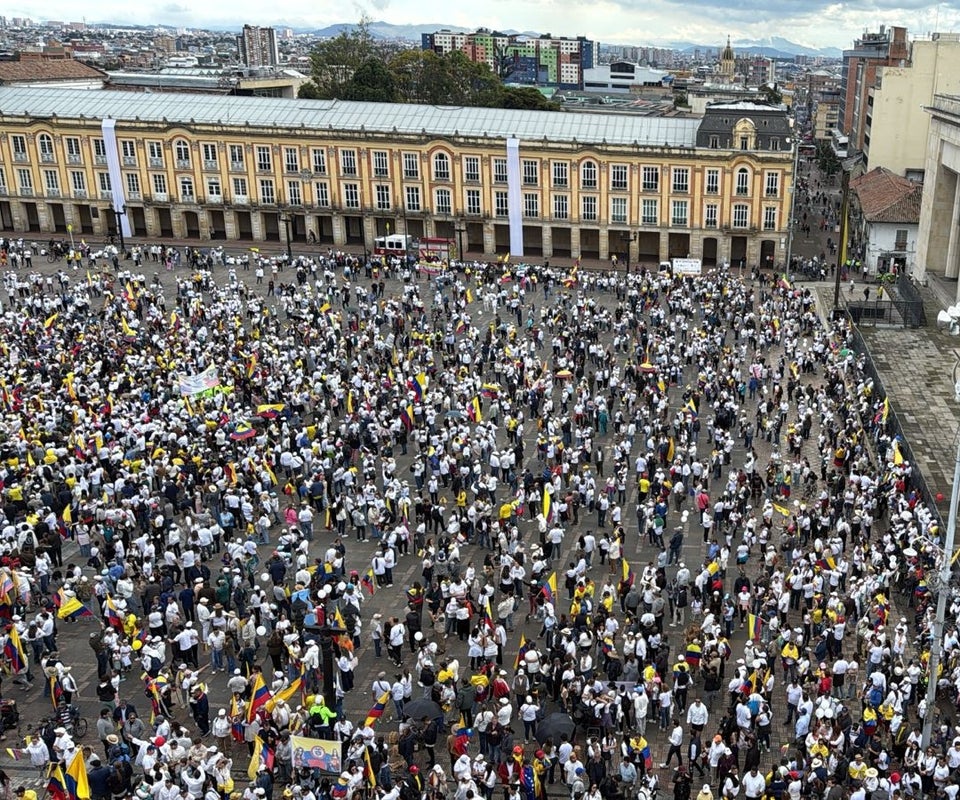 Marcha del Silencio en la Plaza de Bolívar