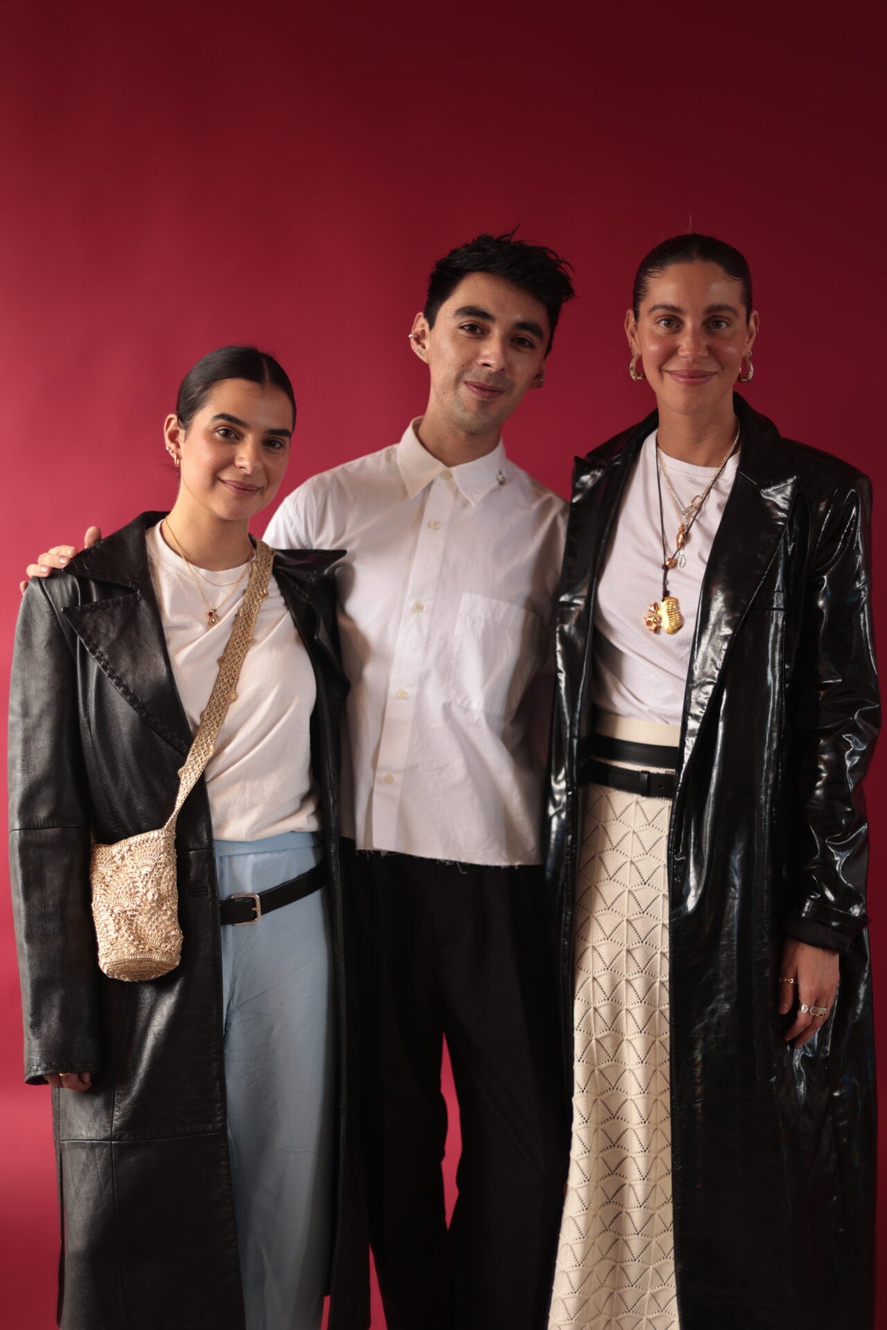 Vanessa Shemesh, fundadora Mave Studio; Dario Modotti, editor de moda en Glamour México; y Madeleine Martin, fundadora Mave Studio.