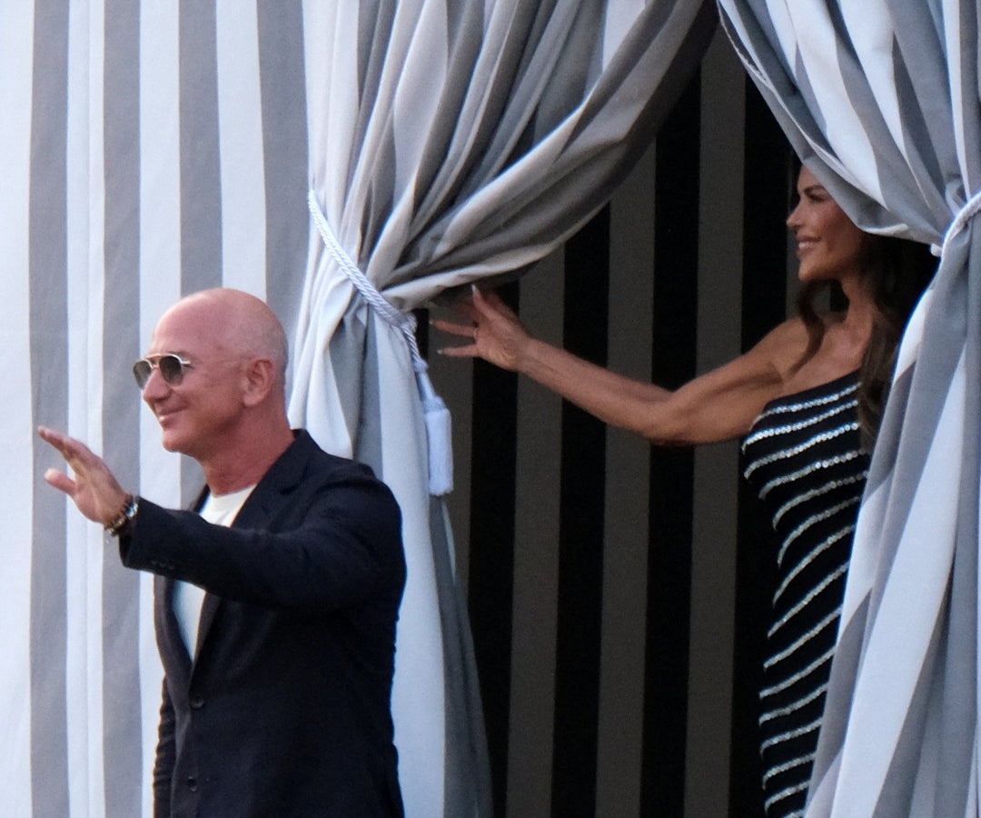 Jeff Bezos y Laren Sánchez