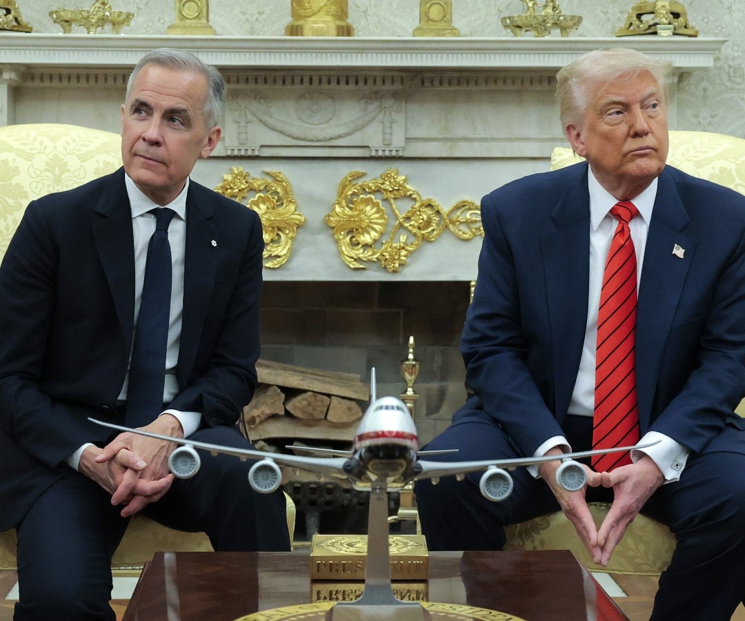Donald Trump, presidente de Estados Unidos y Mark Carney, primer ministro de Canadá