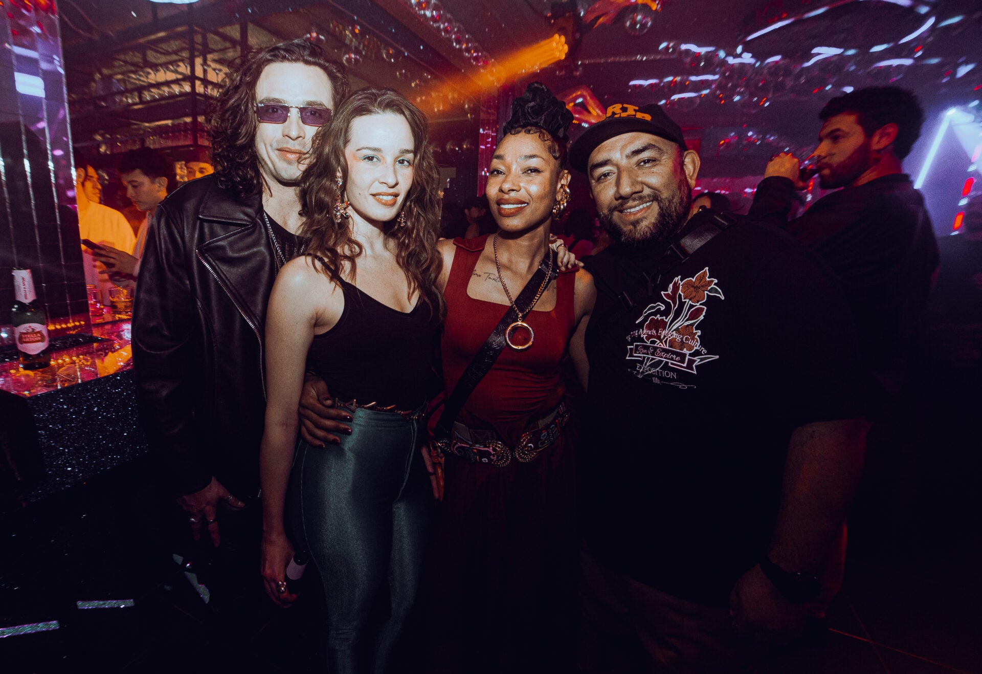 Martín Velilla, productor musical; Catalina García, cantante del grupo Monsieur Periné; Lía Samantha, empresaria y modelo; y Jorge Plazas, arquitecto.