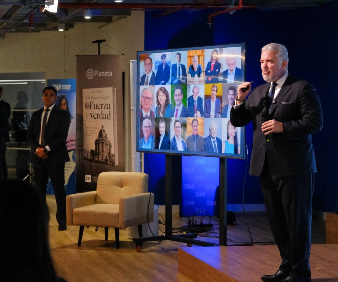 Iván Duque en el lanzamiento de su nuevo libro 'Fuerza y Verdad'