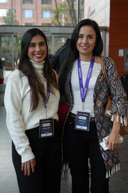 Andrea López, gerente comercial y de marketing en Optimo; y Camila Niño, directora Colombia en Optimo.