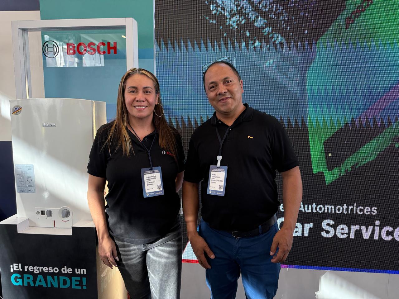 Liliana Urán, gerente de Urangas S.A.S., y Hermes Lizarazo, gerente de Servielectrogas S.A.S.