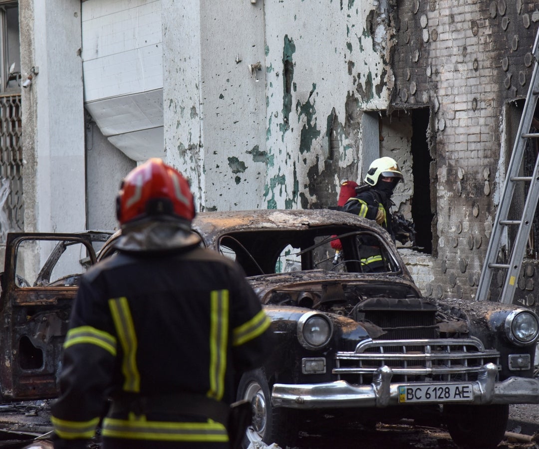 Ataque con drones y misiles desde Rusia a Ucrania