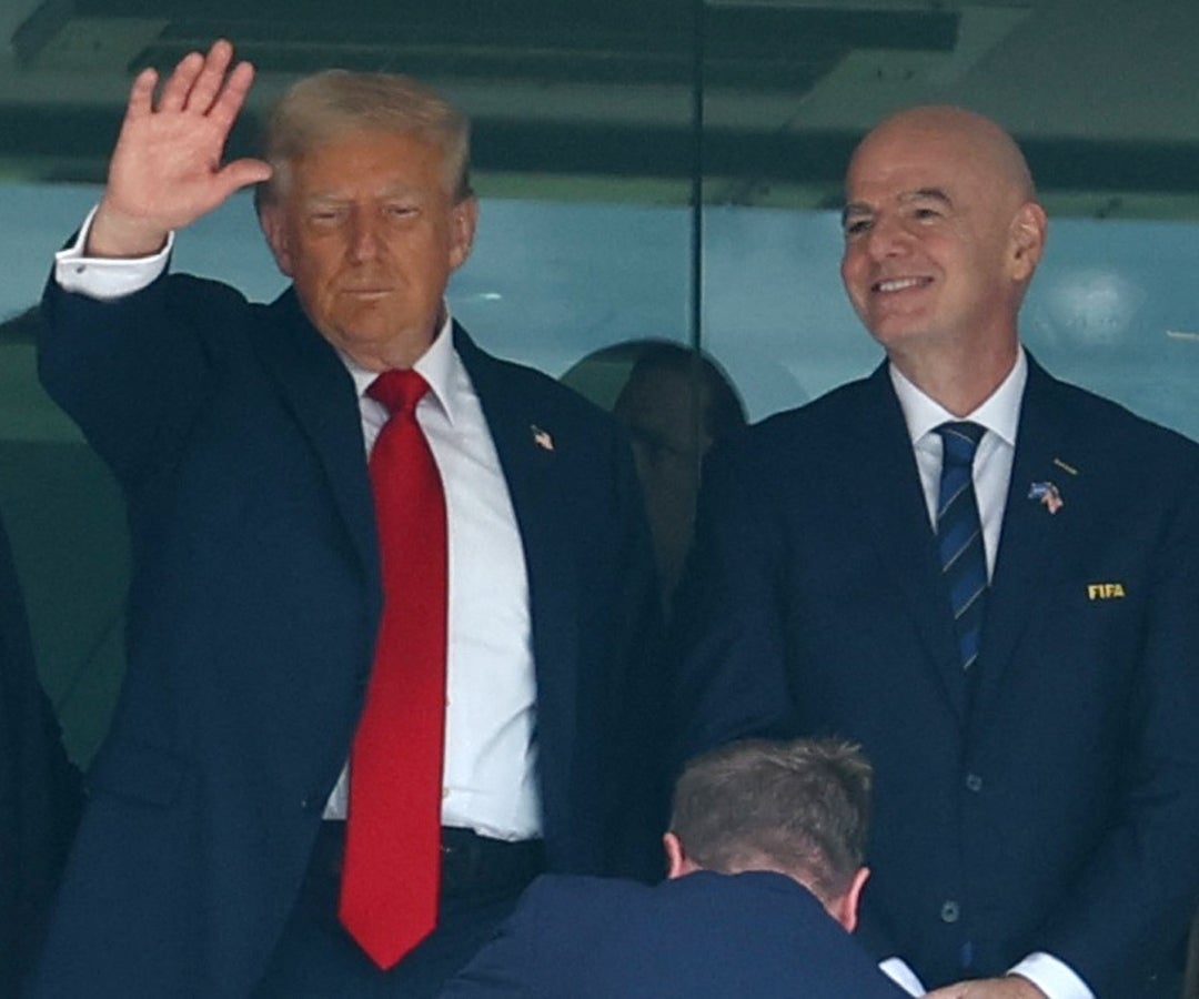 Gianni Infantino, presidente de la Fifa, y Donald Trump, presidente de Estados Unidos