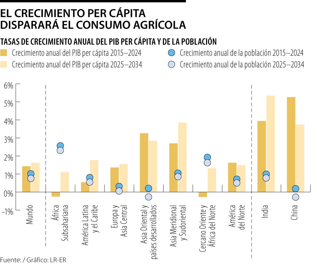 Ingreso per cápita de América Latina crecerá 1,8% anual, por encima del promedio global