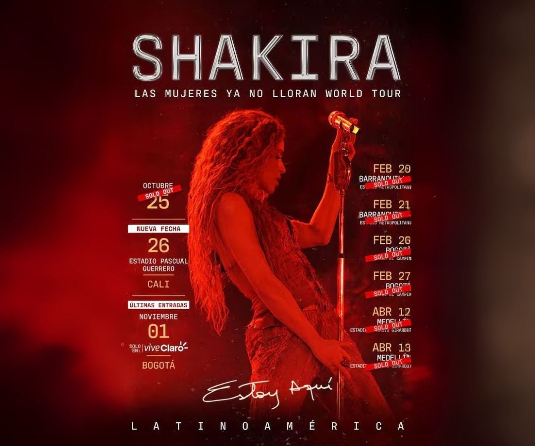 Nueva fecha en Cali de Shakira