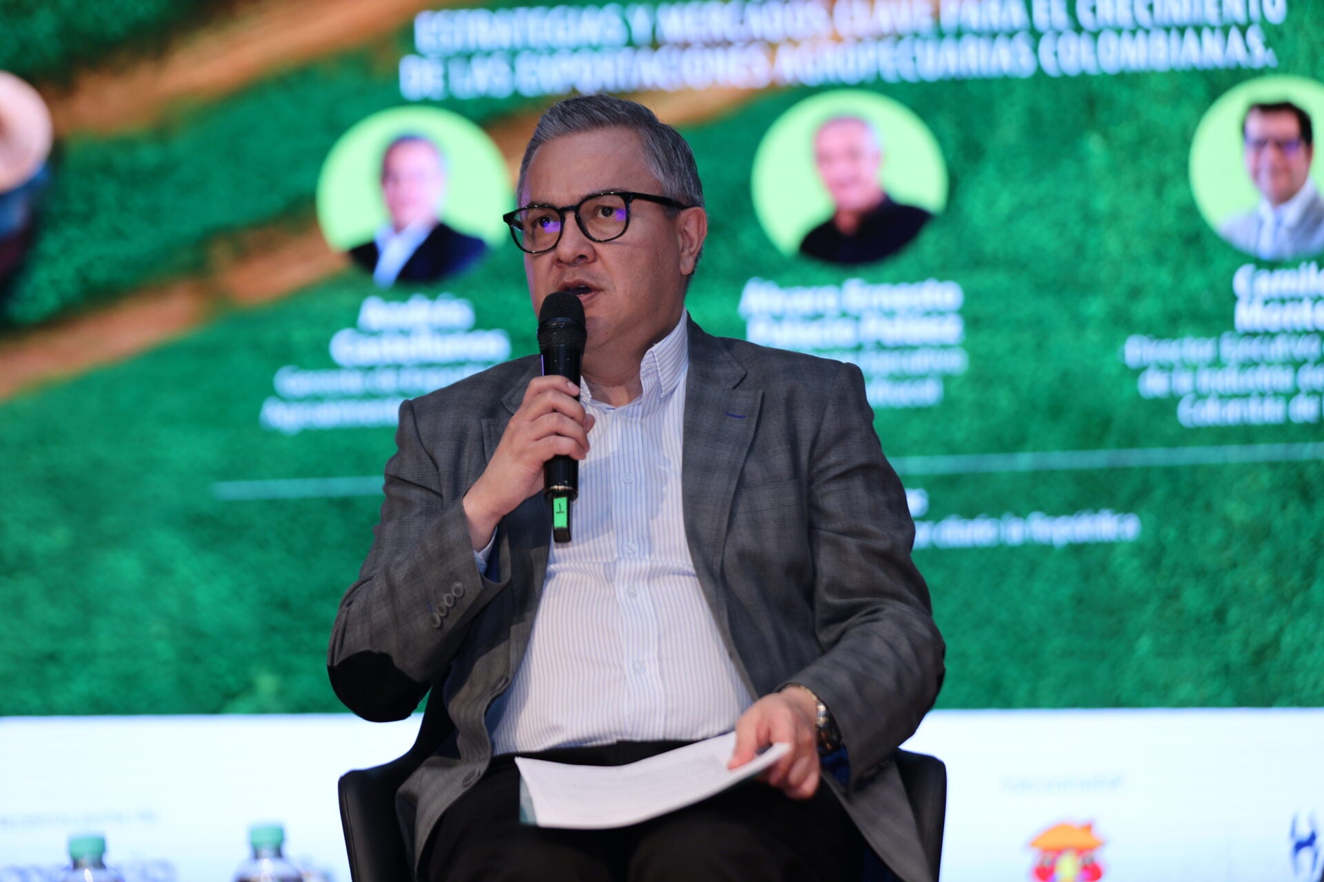 Andrés Castellanos, gerente de Exportaciones Agroalimentos de ProColombia, participó en el foro en Agroexpo