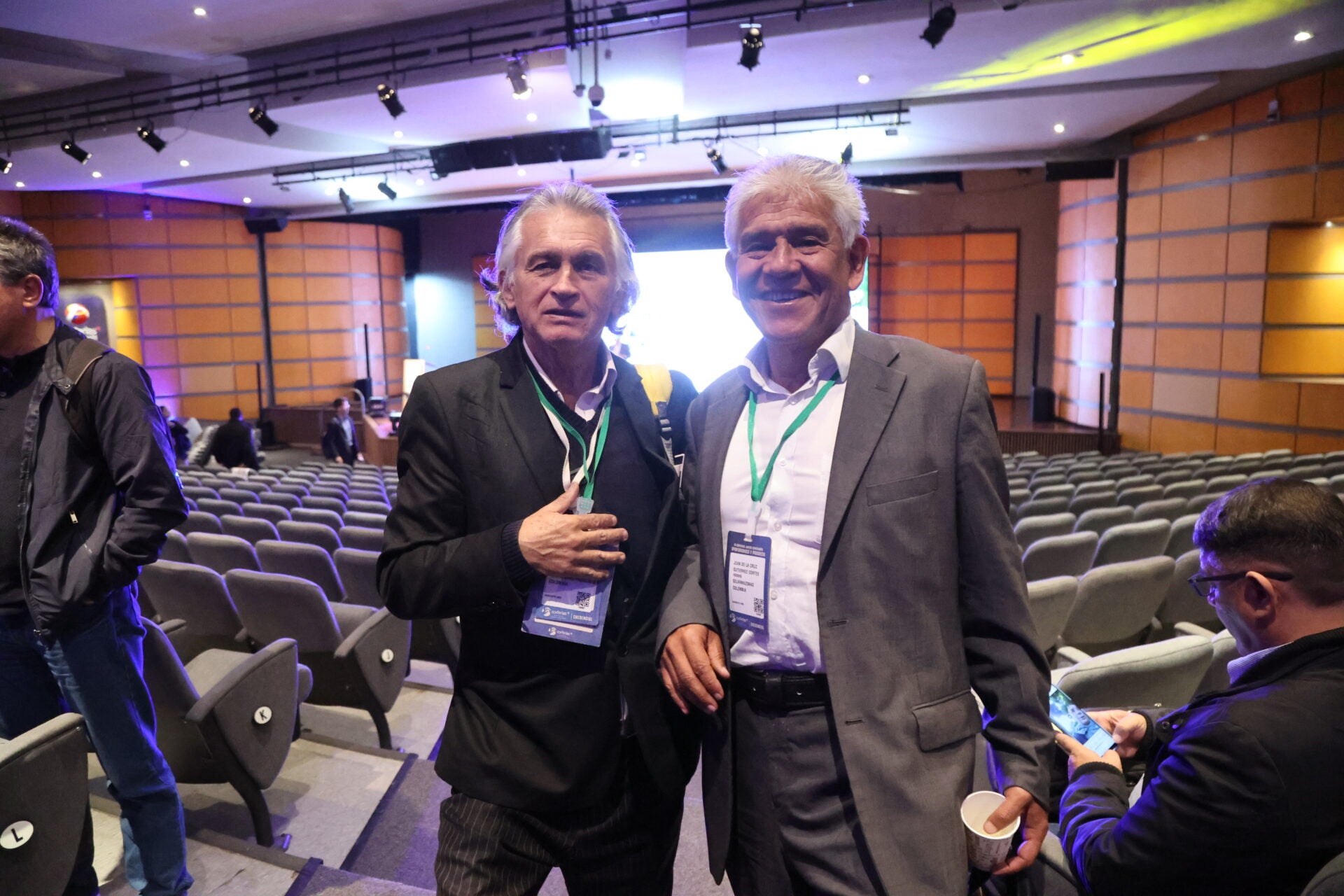 Jairo Romero, CEO de Multiferial; y Juan Gutiérrez, gerente de Selvamazonas.