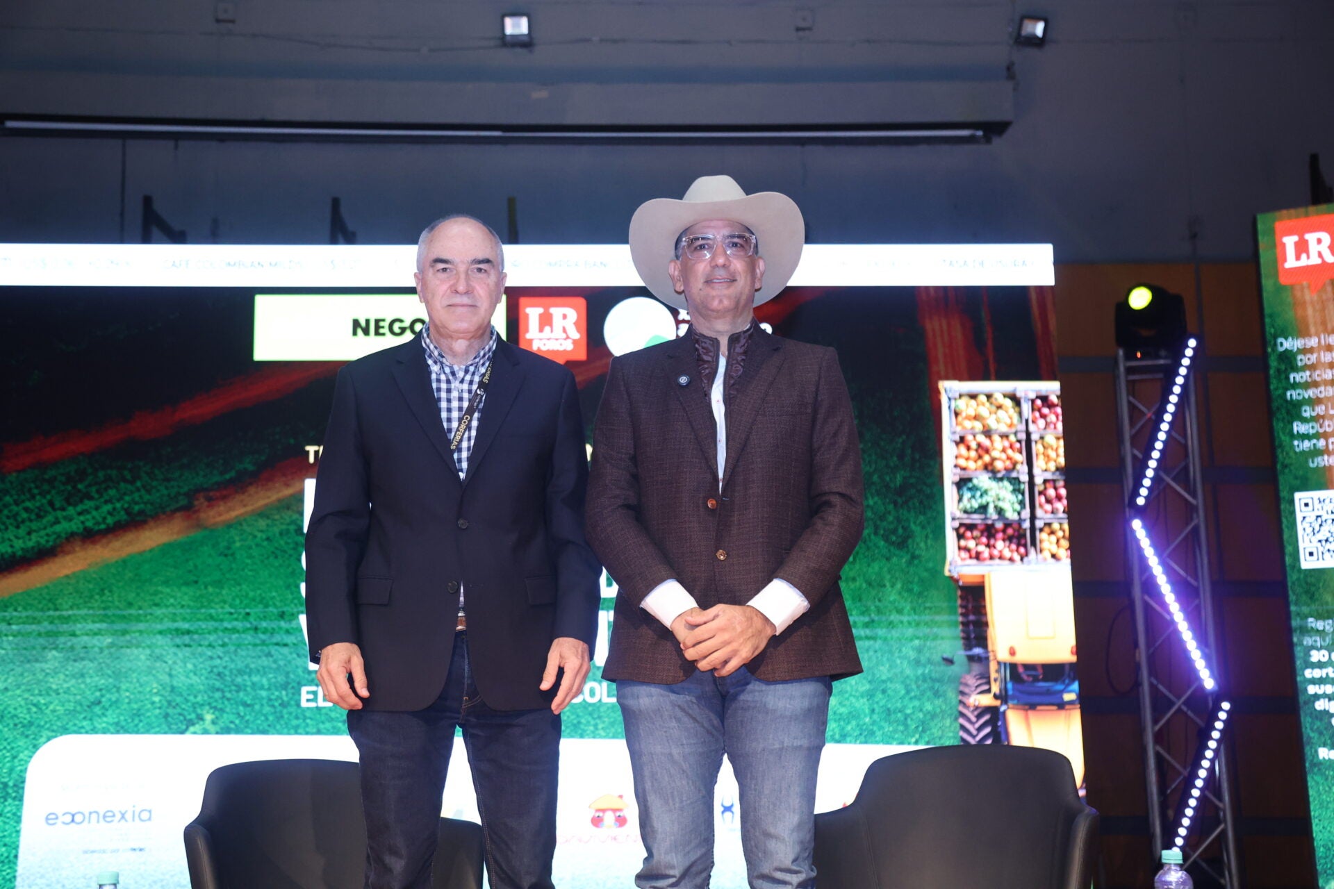 Daniel Espinosa Garcés, presidente de Unaga; y Eduardo Kerguelen, de Subastar.