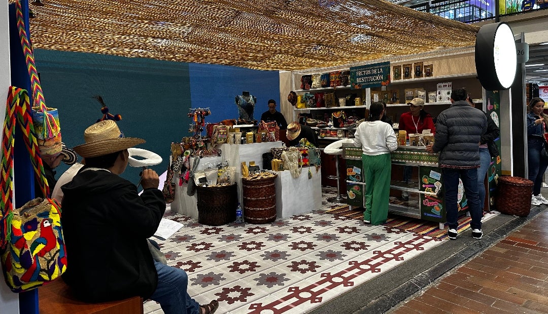Stand de la Unidad de Restitución de Tierras en Agroexpo