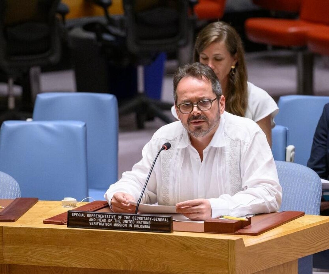 Carlos Ruiz Massieu, jefe saliente de la Misión de Verificación de las Naciones Unidas