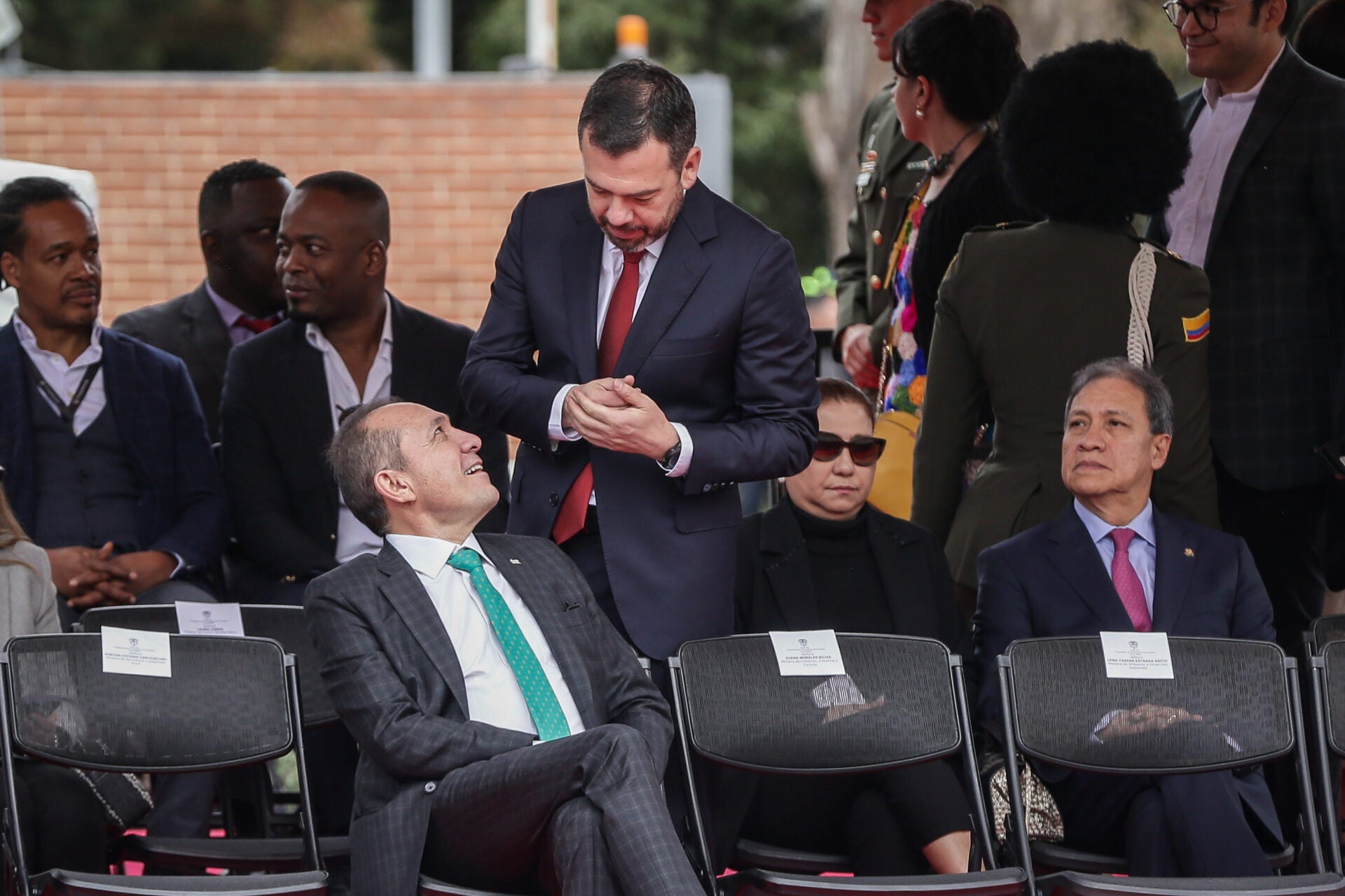El alcalde de Bogotá, Fernando Galán, también se hizo presente en el desfile del 20 de julio