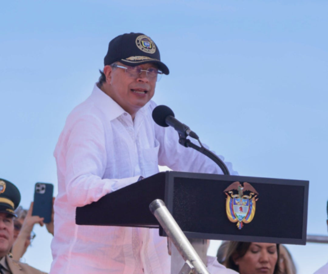 Gustavo Petro en la conmemoración del 2o de julio.