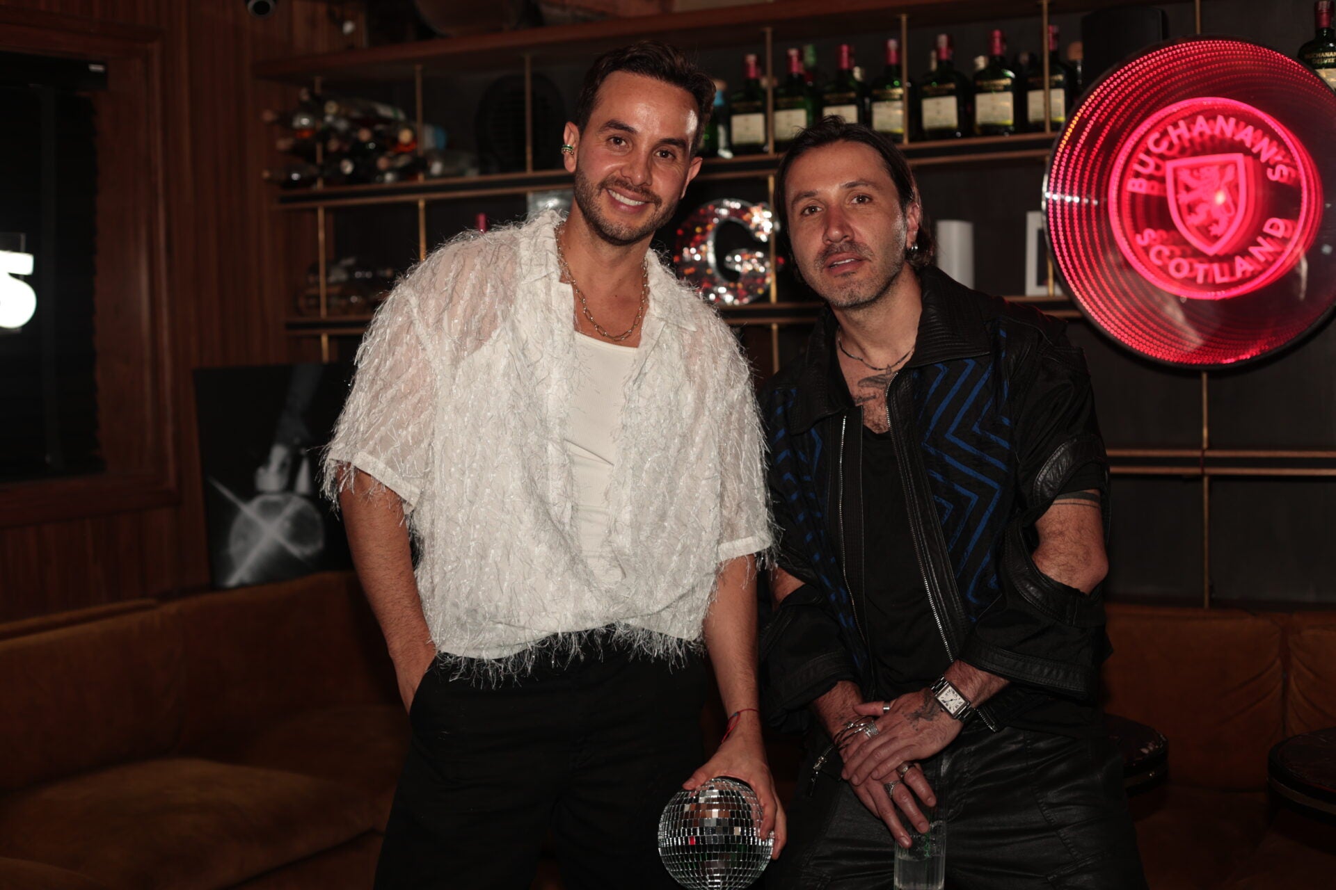 Diego Pachón, manager de talentos; y Giorgio Delvecchio, fotógrafo.