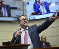 Lidio García, presidente del Senado.