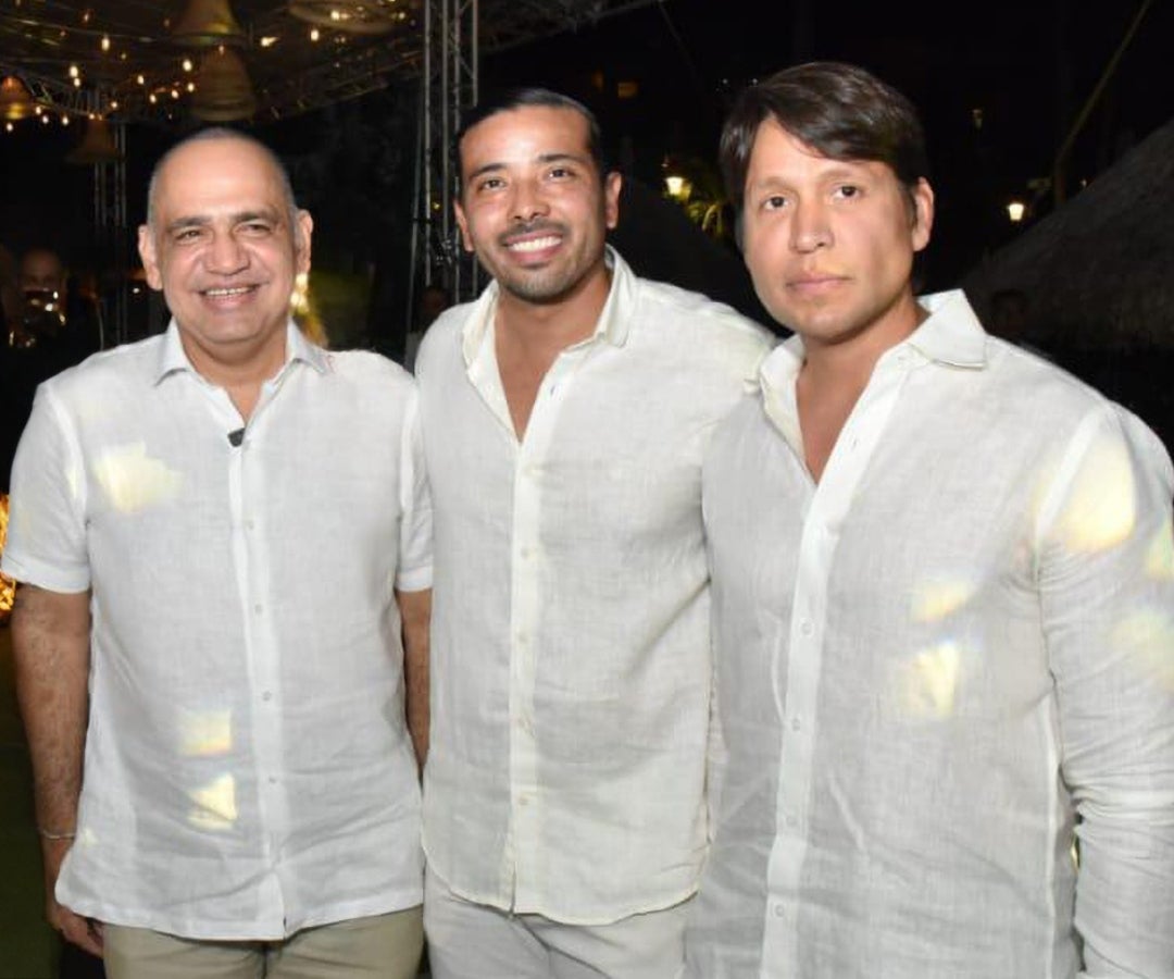 Carlos Pinedo Cuello, alcalde distrital de Santa Marta; Javier Quintero Fragoso, gerente de Camacol Magdalena; y Rubén Jiménez, presidente de Junta de Camacol Magdalena.