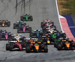 El inicio del Gran Premio de F1 de Austria en el Red Bull Ring en Spielberg El inicio del Gran Premio de F1 de Austria en el Red Bull Ring en Spielberg