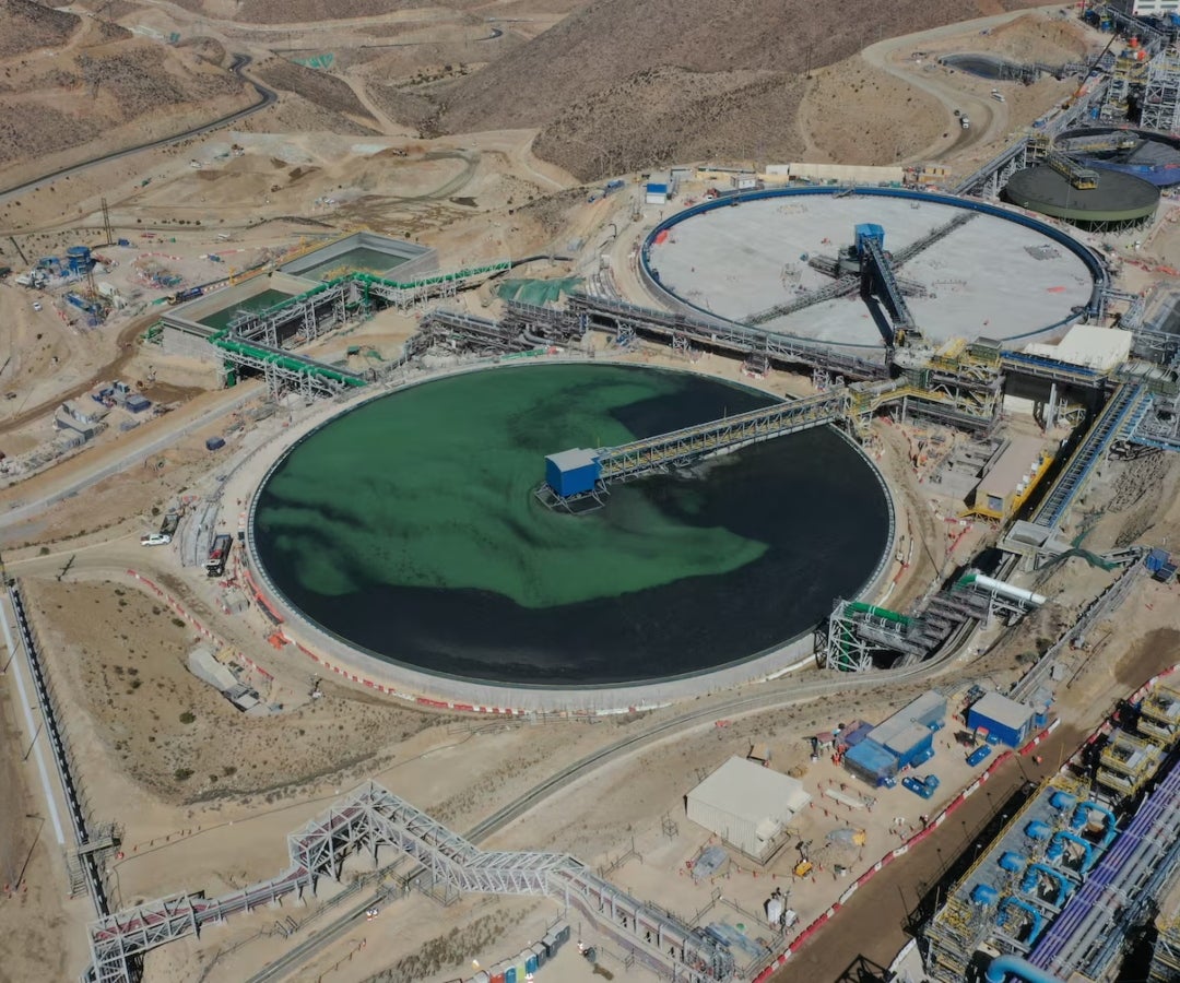 Mina de cobre Quellaveco, al sur de Perú