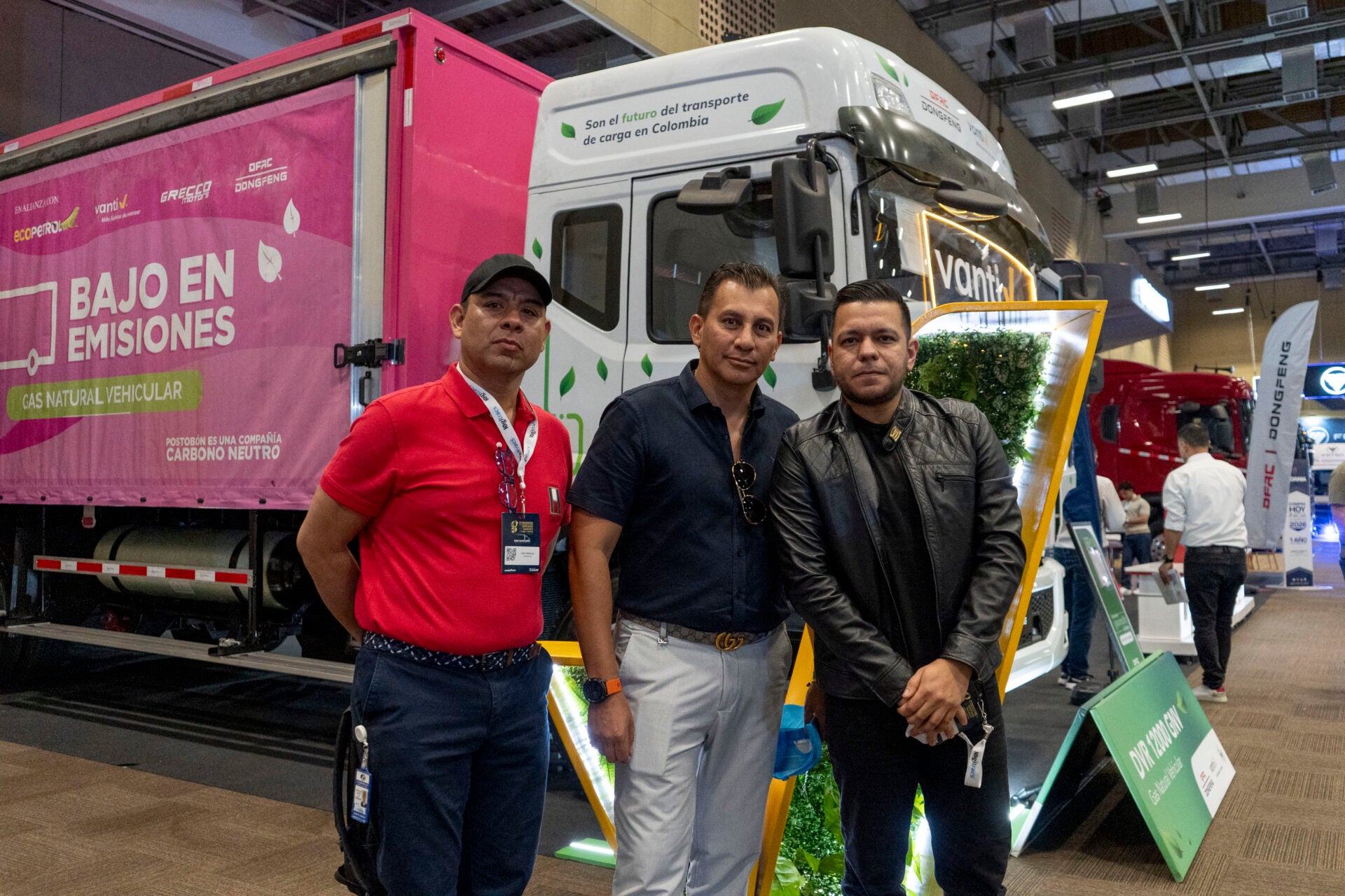 la Junta Directiva de Fedetranscarga. Fernando González, miembro; Henry Cárdenas, miembro; y Jonathan Hernández, senador.