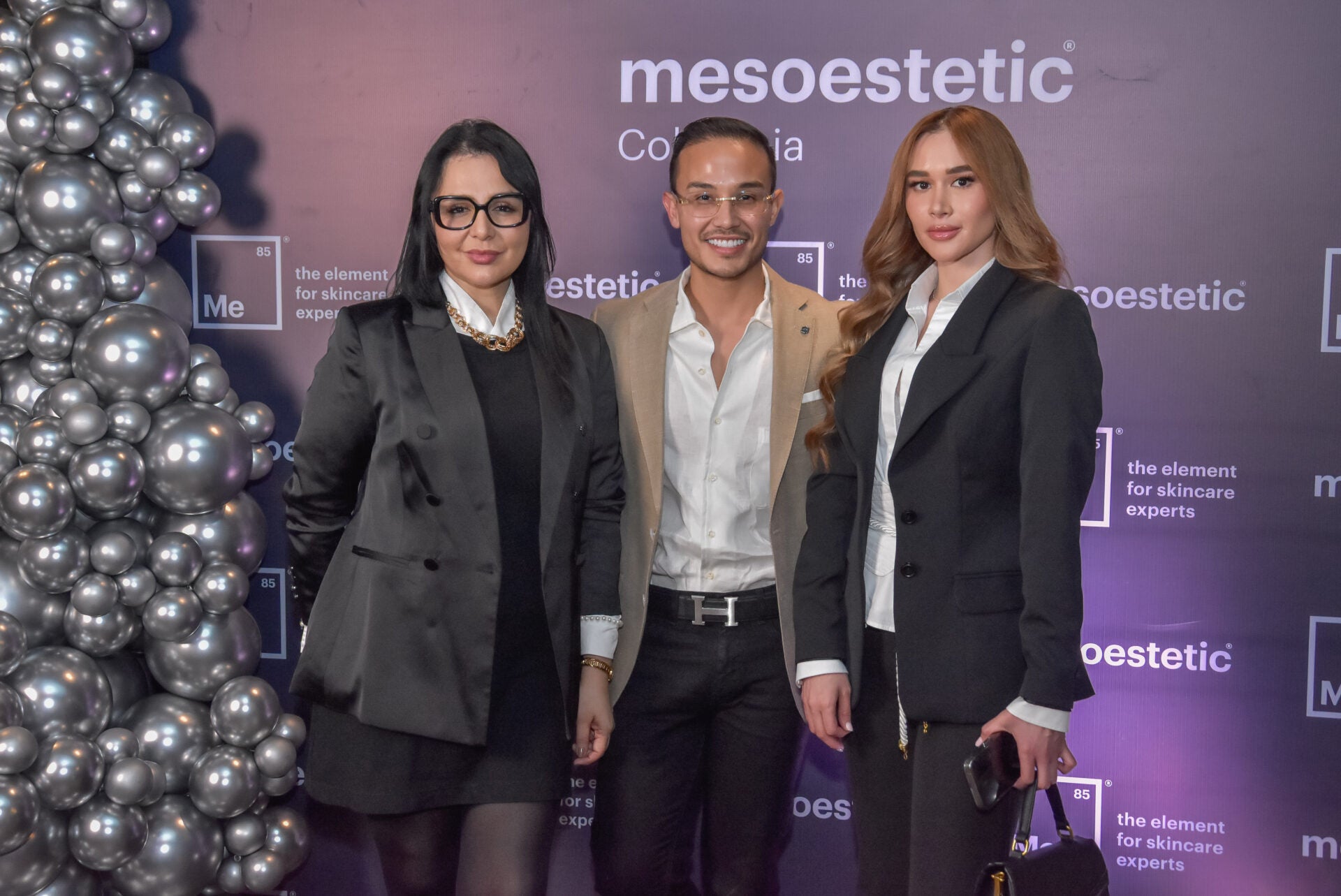Zuly Linarez, médica estética; Daniel Díaz, médico estético; y María Oviedo, especialista del equipo del médico de Dr. Daniel.