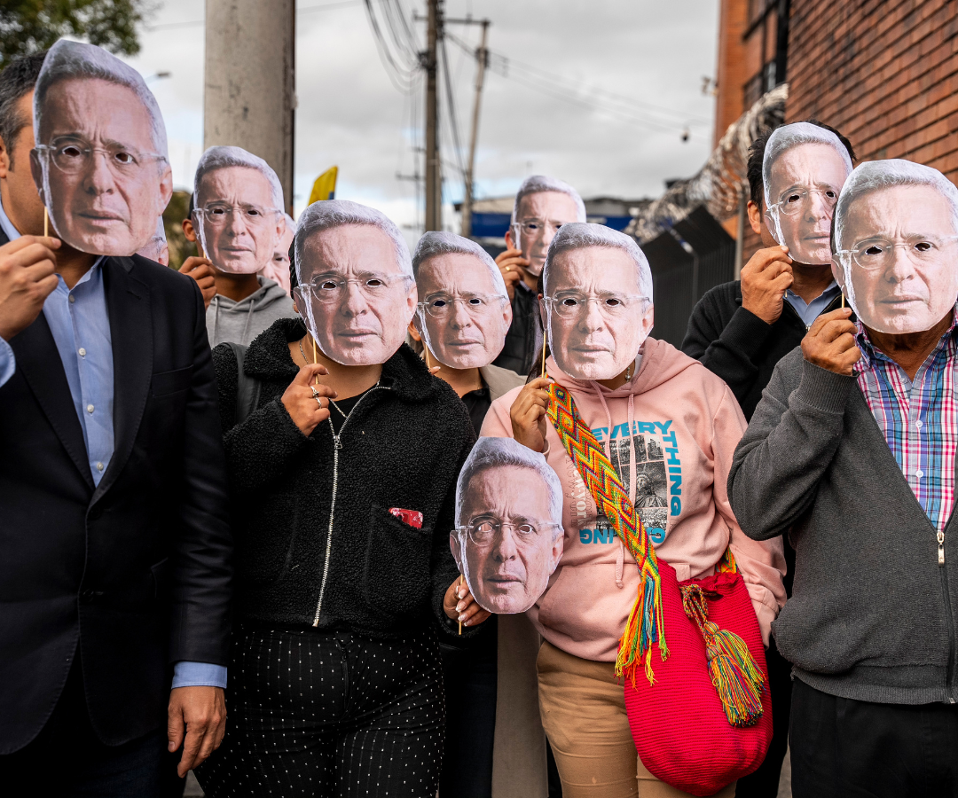Simpatizantes de Uribe en Paloqueamo Simpatizantes de Uribe en Paloqueamo