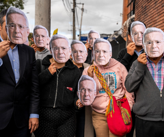 Simpatizantes de Uribe en Paloqueamo