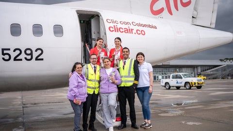 Aerolínea Clic Air se distribuyó por primera vez Artonitas, un producto de la paz, elaborado por mujeres emprendedoras de Asodeleite.