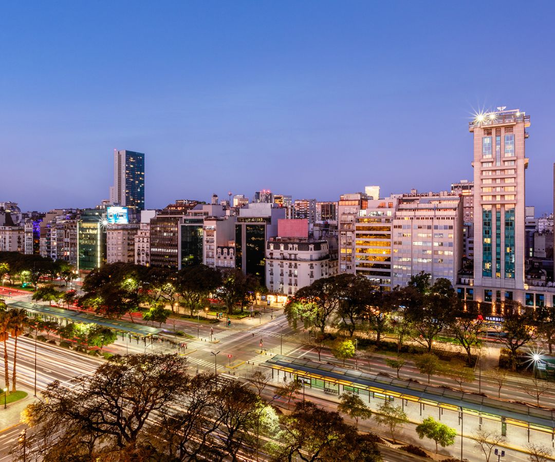 Sala de negocios, gimnasio y Lobby Bar, entre las opciones del Buenos Aires Marriott
