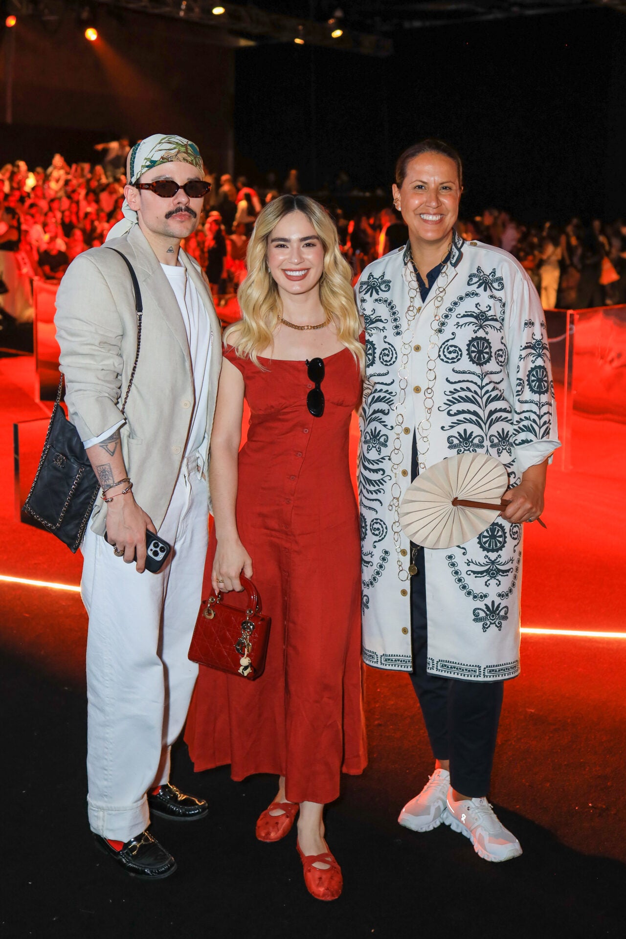 Elías Sergeij, editor de Condé Nast; May Alfaro, directora de la Revista Beme; y Melissa Jaramillo, cofundadora de Vístete de Colombia.