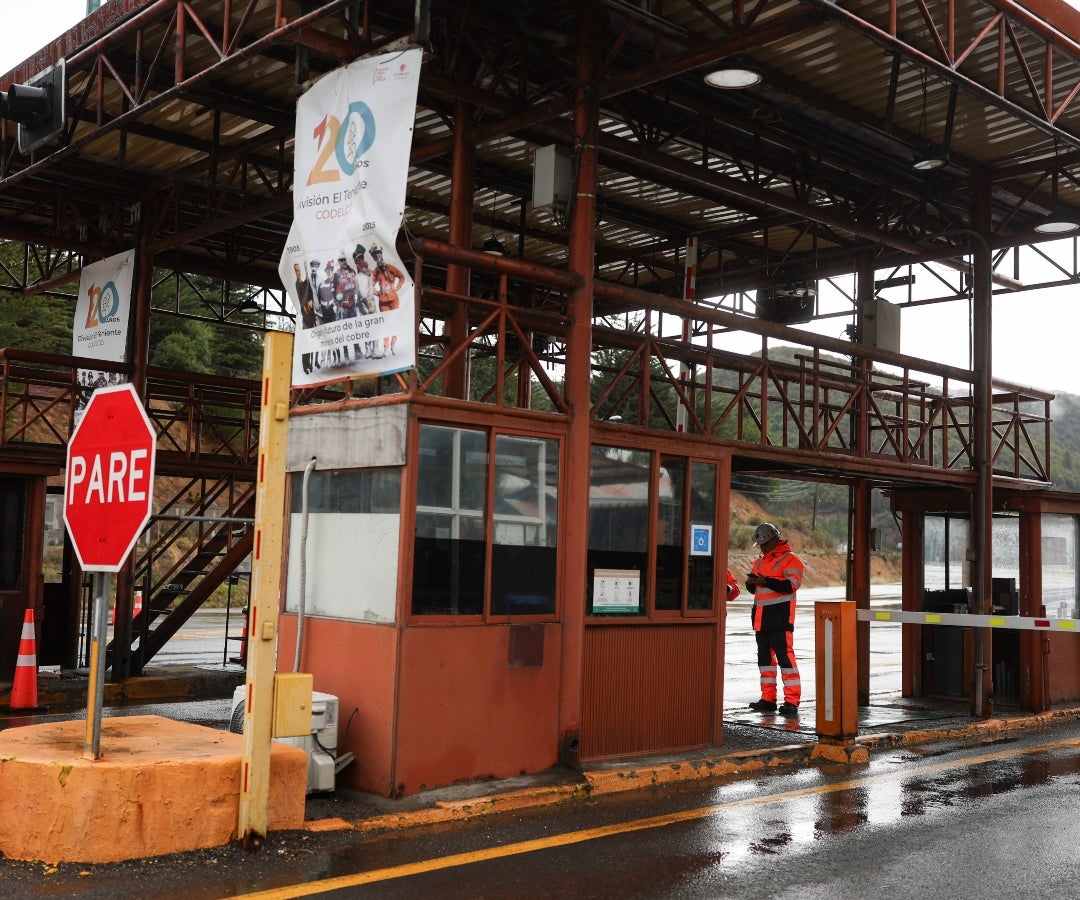 Derrumbe mina en Chile