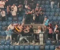 Disturbios en el Movistar Arena
